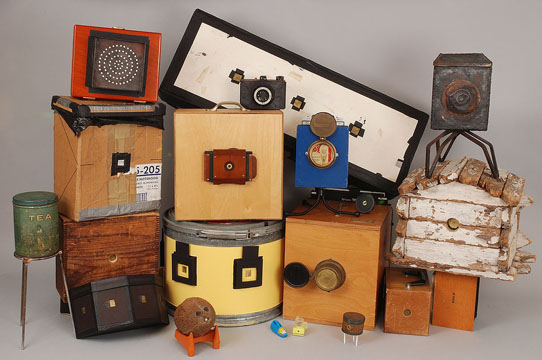 exemplo de câmaras pinhole